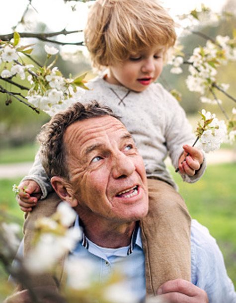 a man and a child